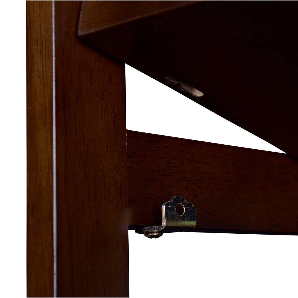 67x22 High Folding Bookcase Mocha Walnut O942
