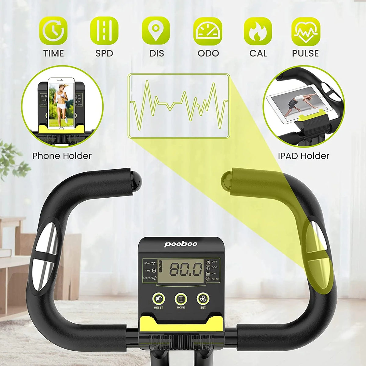 220 Lbs Magnetic Indoor Cycling Bike Belt Drive N92156