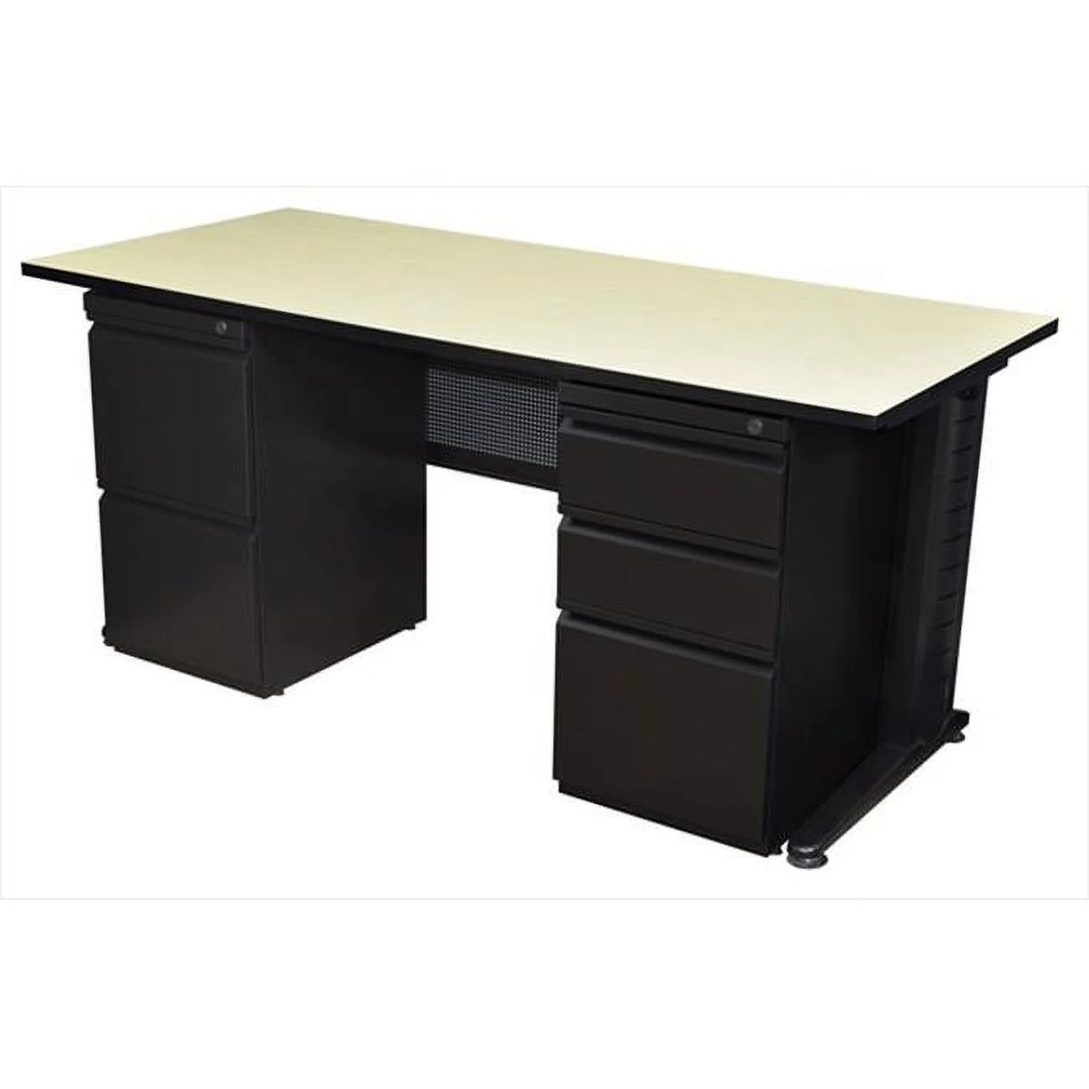 72 In. Double Ped Desk - Maple J7898