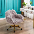 Faux Fur Office Chair C649