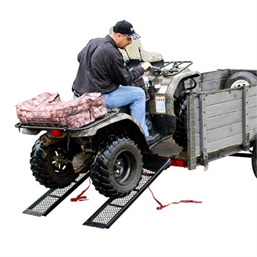Black Steel ATV Trailer Ramps Pair N226141