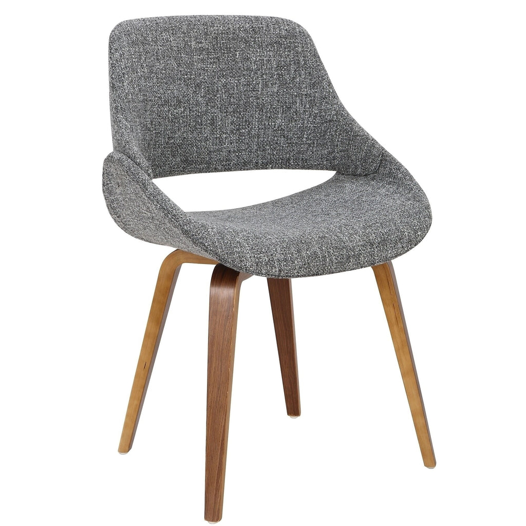 Grey Polyester Foam Chair Set of 2 L92901