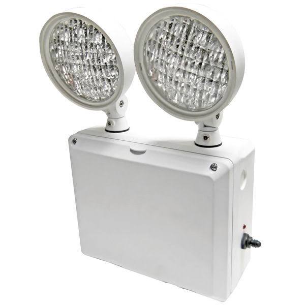Emergency Light, Wet Location, LED Lamp Heads, 90 Min. Operation, 120/277V C6811