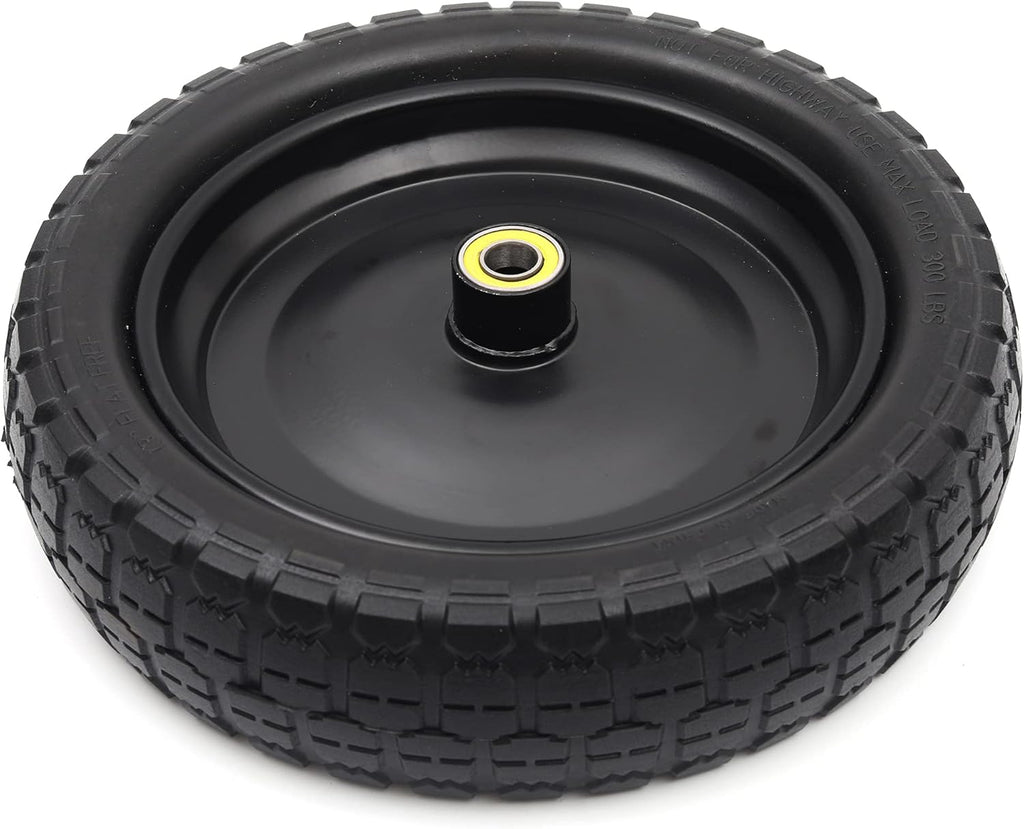 13'' Solid Polyurethane Flat-Free Tire and Wheel Assemblies 2-Pack H903