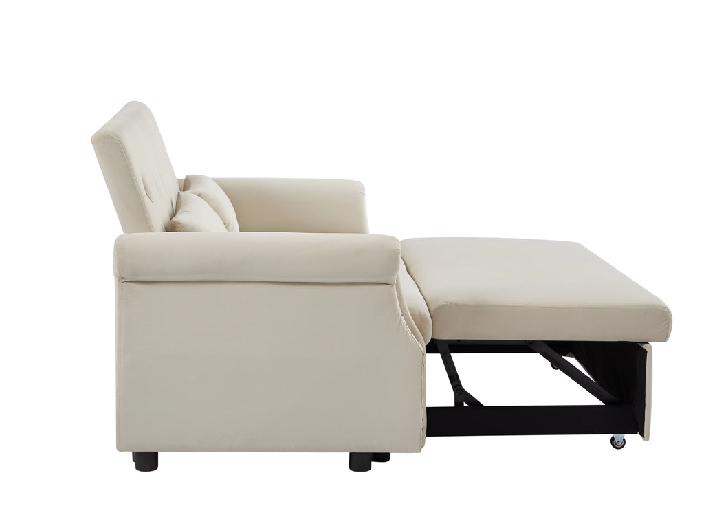 Velvet Convertible Sleeper Sofa Bed P311504