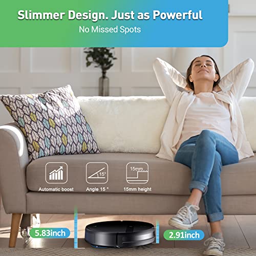 Robot Vacuum and Mop Combo 2300Pa Tangle-Free A643