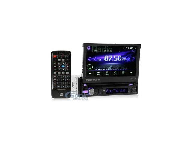 Single-DIN In-Dash DVD Receiver with Motorized Touchscreen & Bluetooth N5802