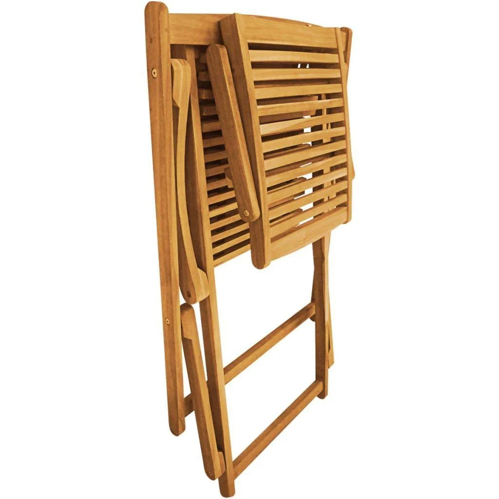 Acacia Wood Deck Chair with Footrest D10667