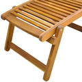 Acacia Wood Deck Chair with Footrest D10667
