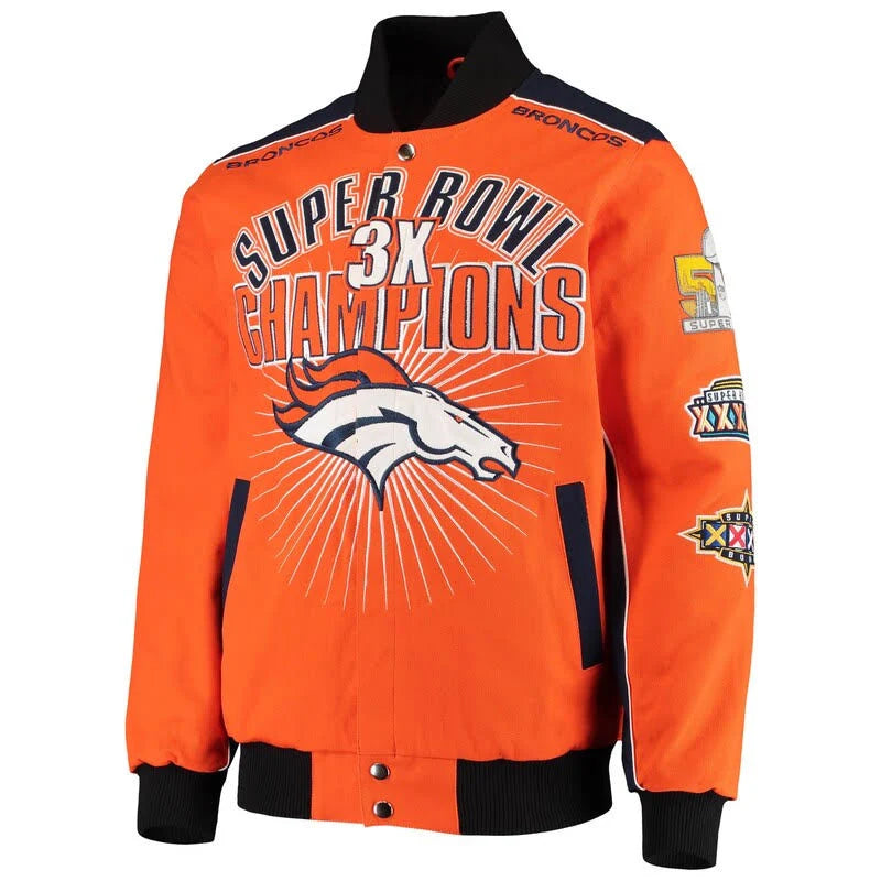 Orange Full-Snap Jacket G9930