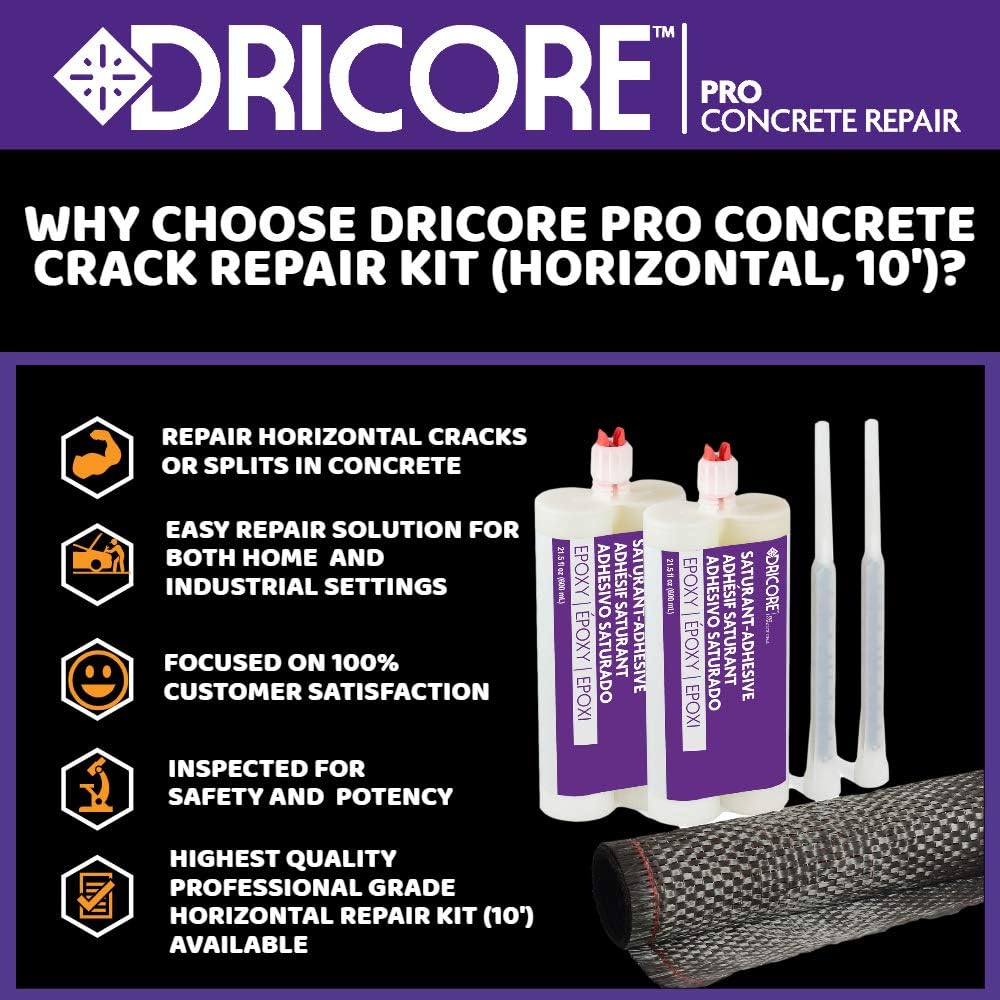 Concrete Crack Repair Kit with Carbon Fiber R3082