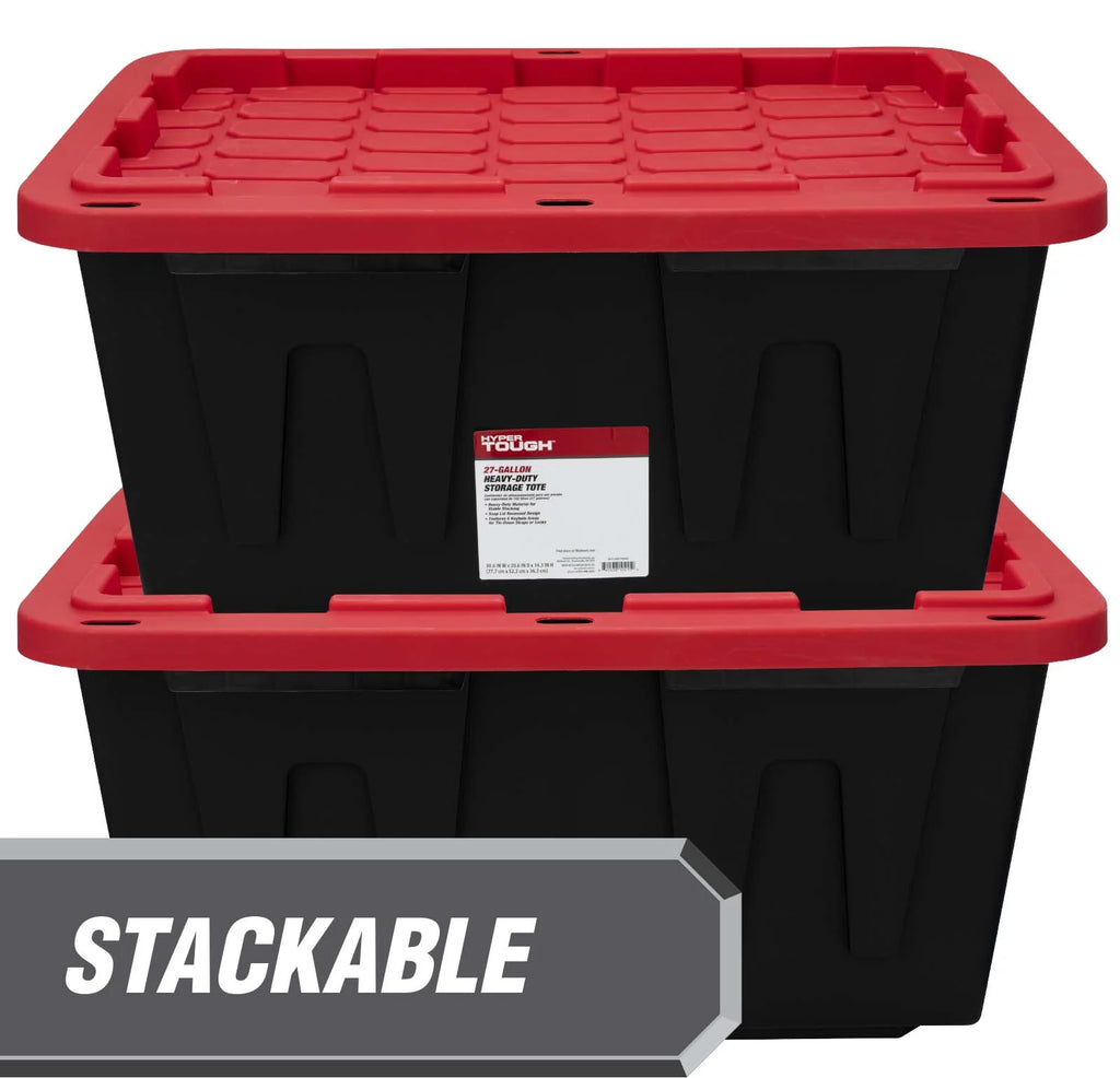 27 Gallon Snap Lid Plastic Storage Bin J73196