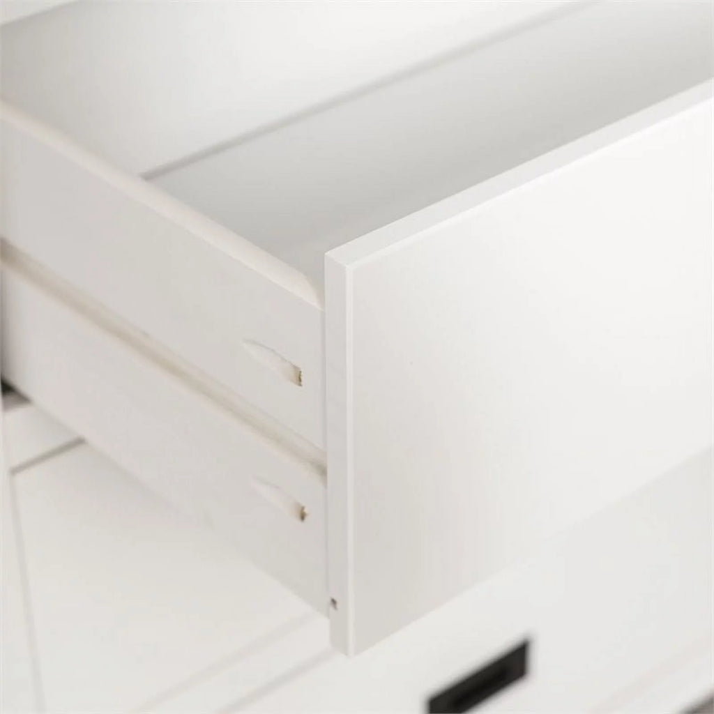 White 6-Drawer Solid Wood Dresser B8897