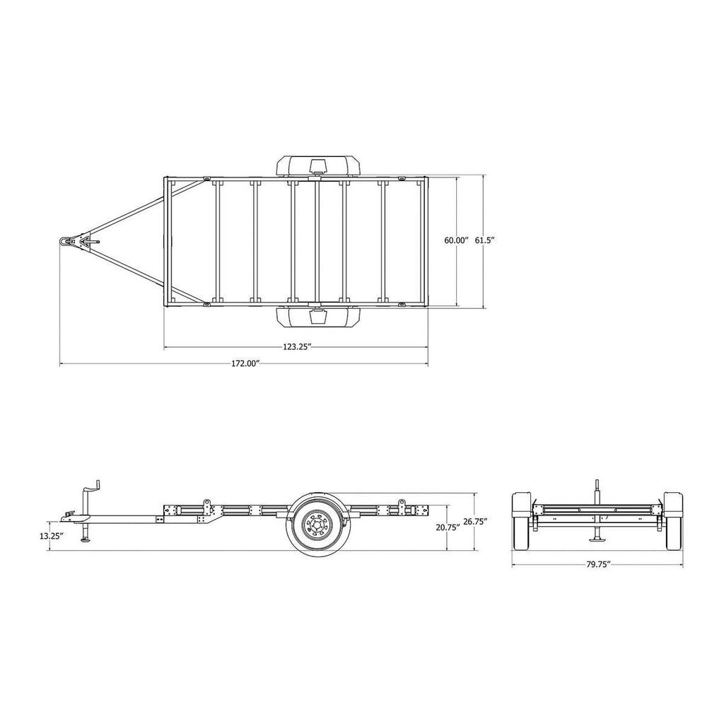 5 ft. x 10 ft. Utility Trailer Y466892