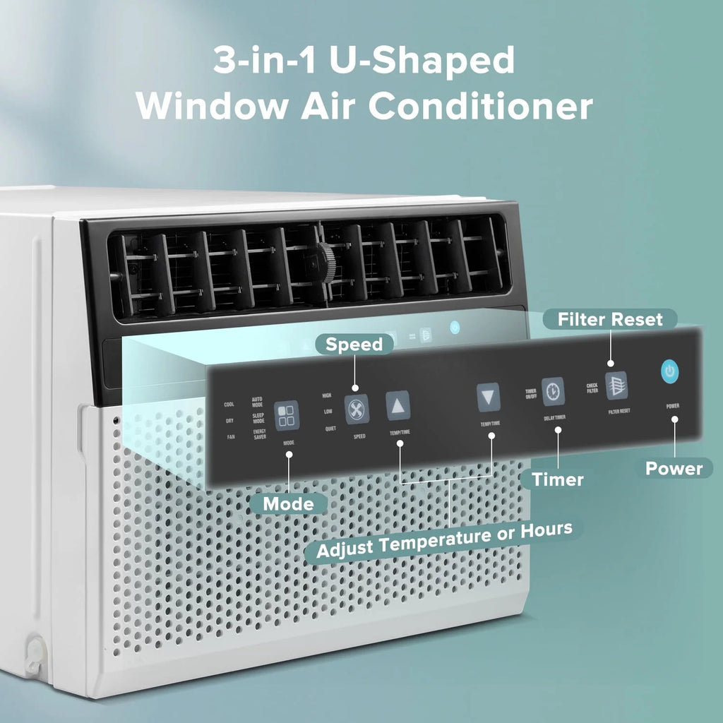 8100 BTU White Window Air Conditioner R9916