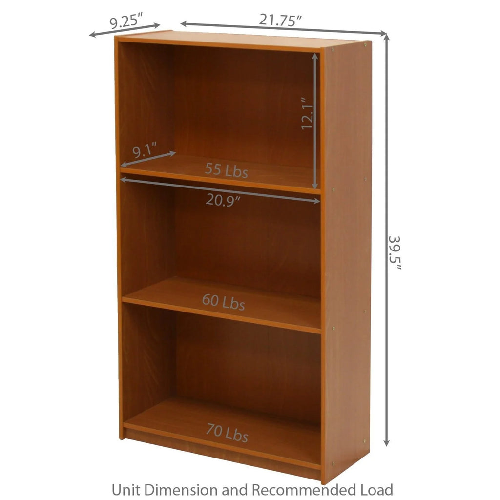 3-Tier Storage Shelves Bookcase F5252
