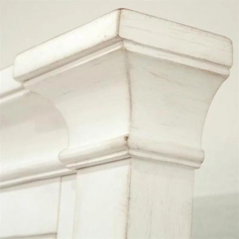 King Panel Bed in Paperwhite N8404