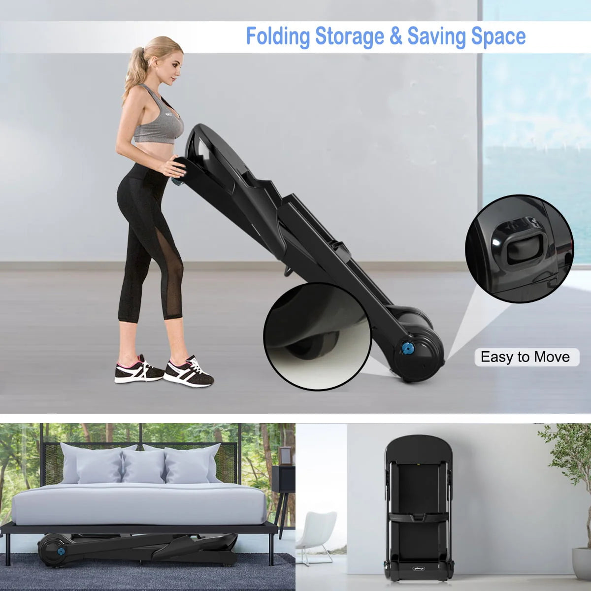 Electric Folding Treadmill O848
