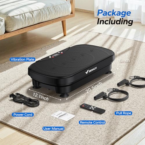 Vibration Plate Exercise Machine with Bluetooth and LED Display Y8547