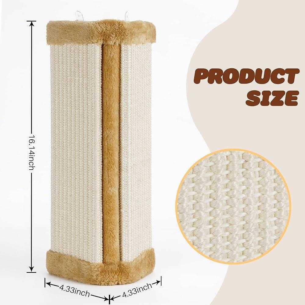 Cat Wall Corner Scratcher Sisal Scratching Pad Z864656