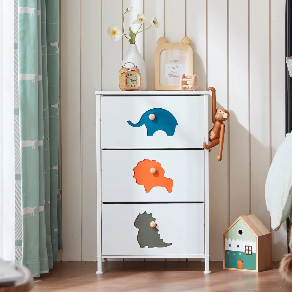 White 5 Drawer Dresser J5199