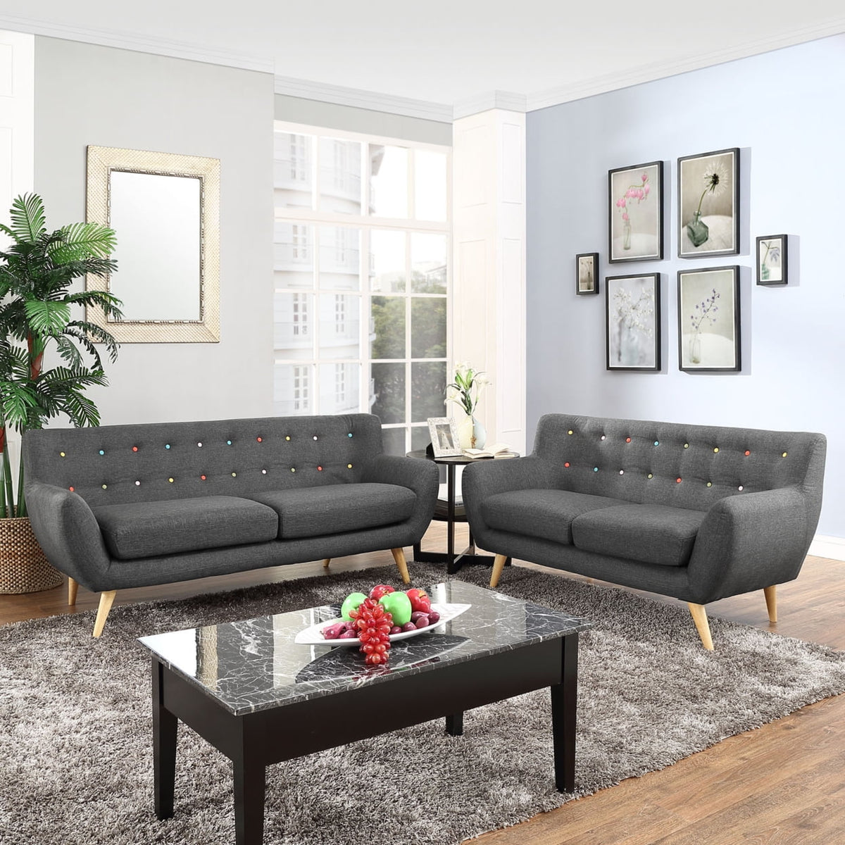 Brown 2-Pc Living Room Set A773
