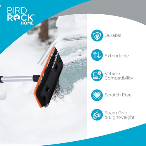 55" Extendable Snow Brush with Detachable Scraper E35905
