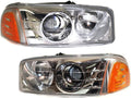 GMC Sierra 1500 Headlight Assembly 1999-2006 Pair C1839