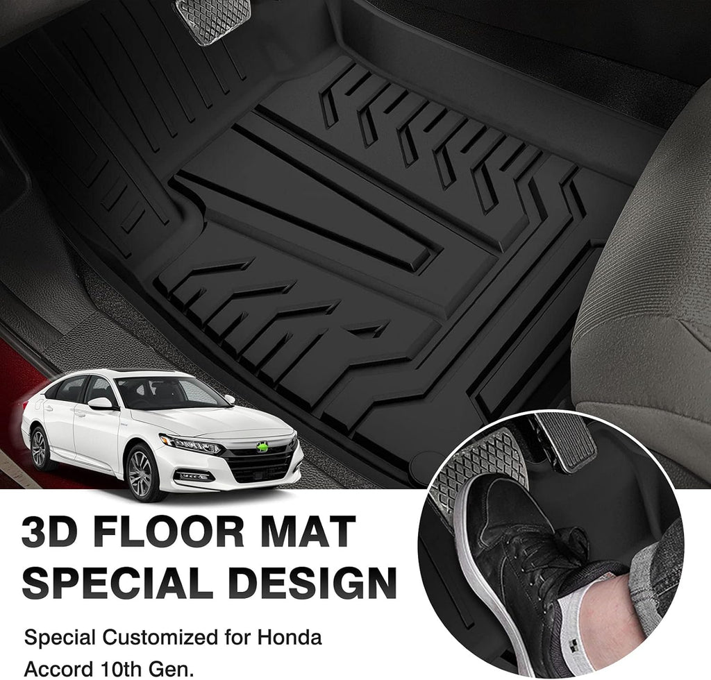 All-Weather Car Floor Mats Full Set TPE D51466
