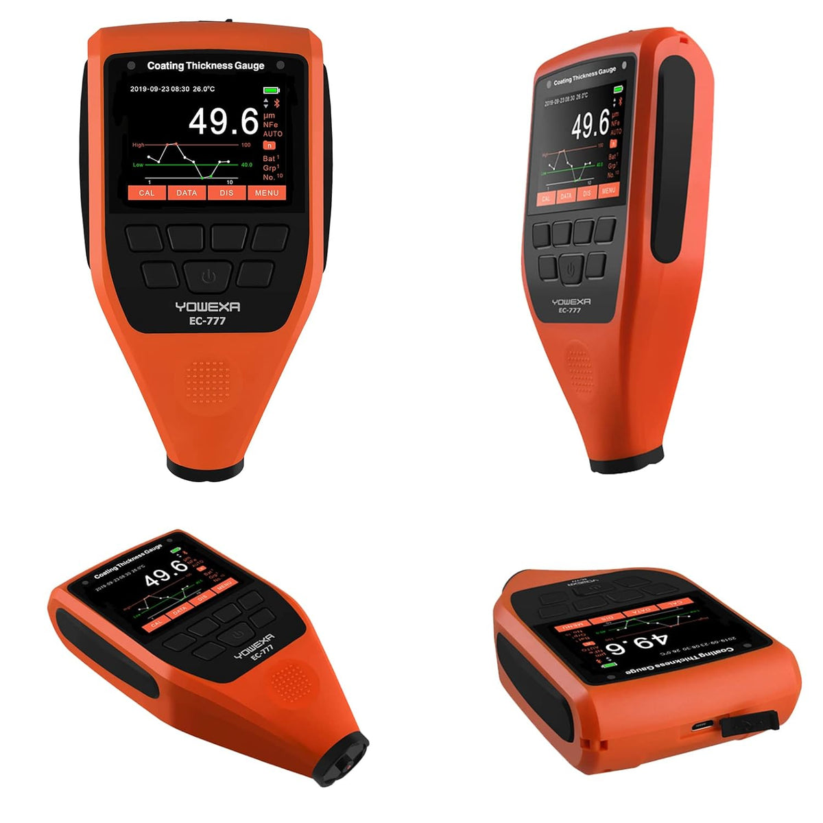Paint Thickness Gauge 0-2000μm Pack of 2 G3045
