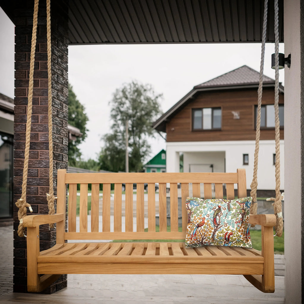 Teak Wood Double Outdoor Patio Swing F429909