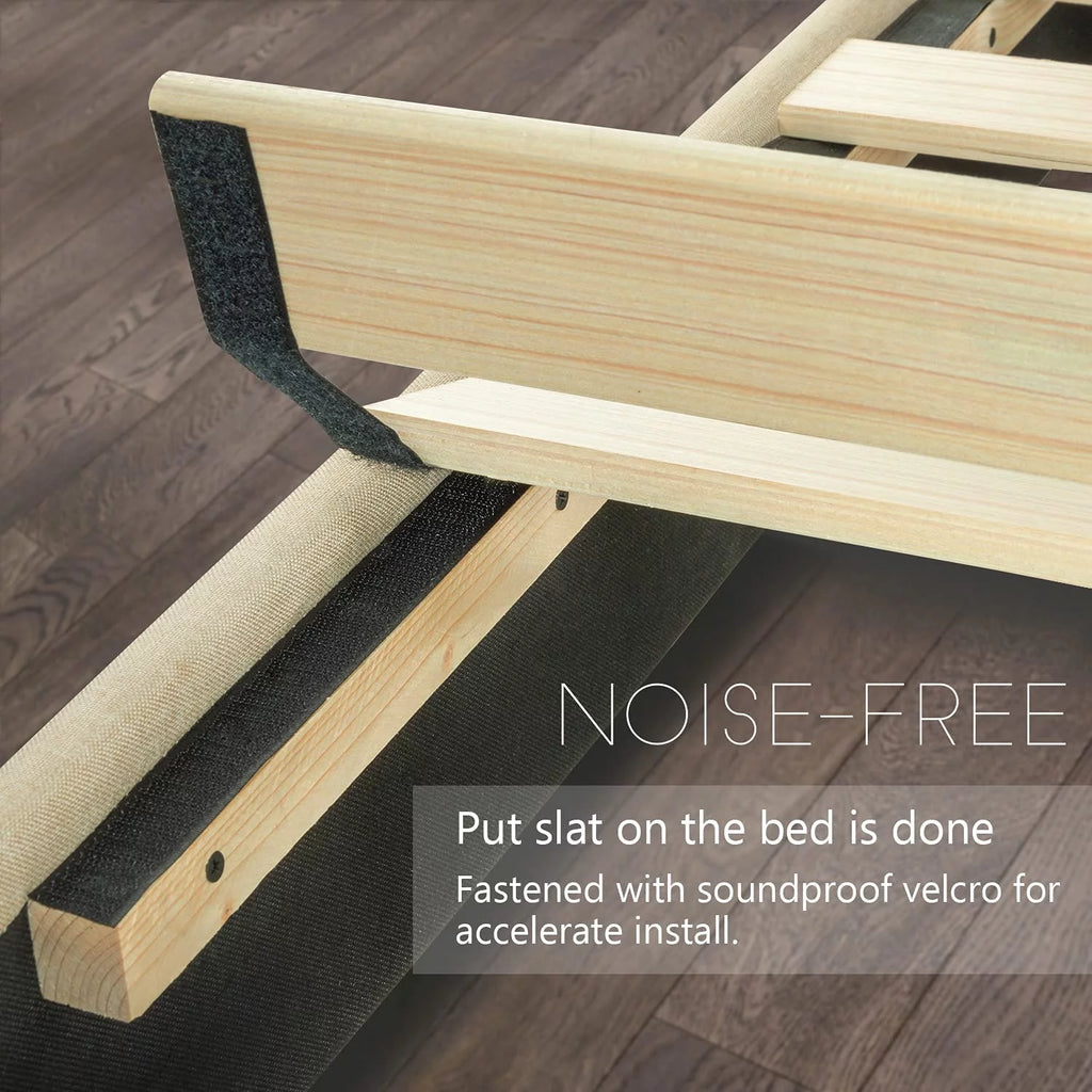 Queen Size Upholstered Platform Bed with Adjustable Headboard P76867