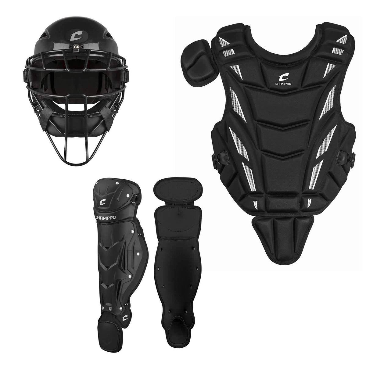 Youth Catchers Set Ages 6-9 Black V5508