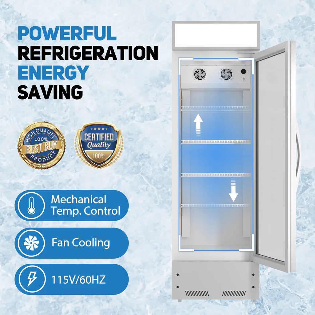 24'' Commercial Display Refrigerator with Glass Door J679