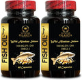 Salmon Oil Omega 3 Softgels EPA DHA Gluten Free 2 Bottles 120 Softgels O8476