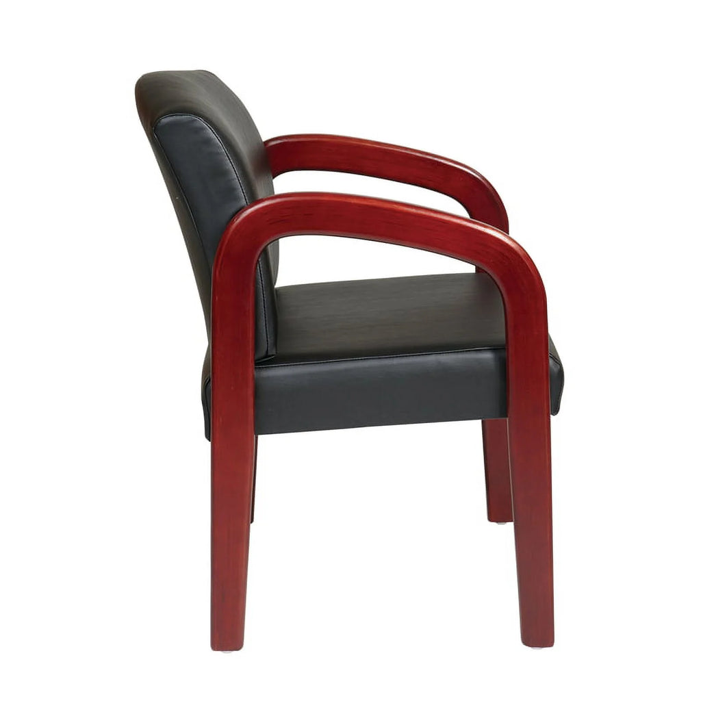 Cherry Finish Wood Guest Chair B409