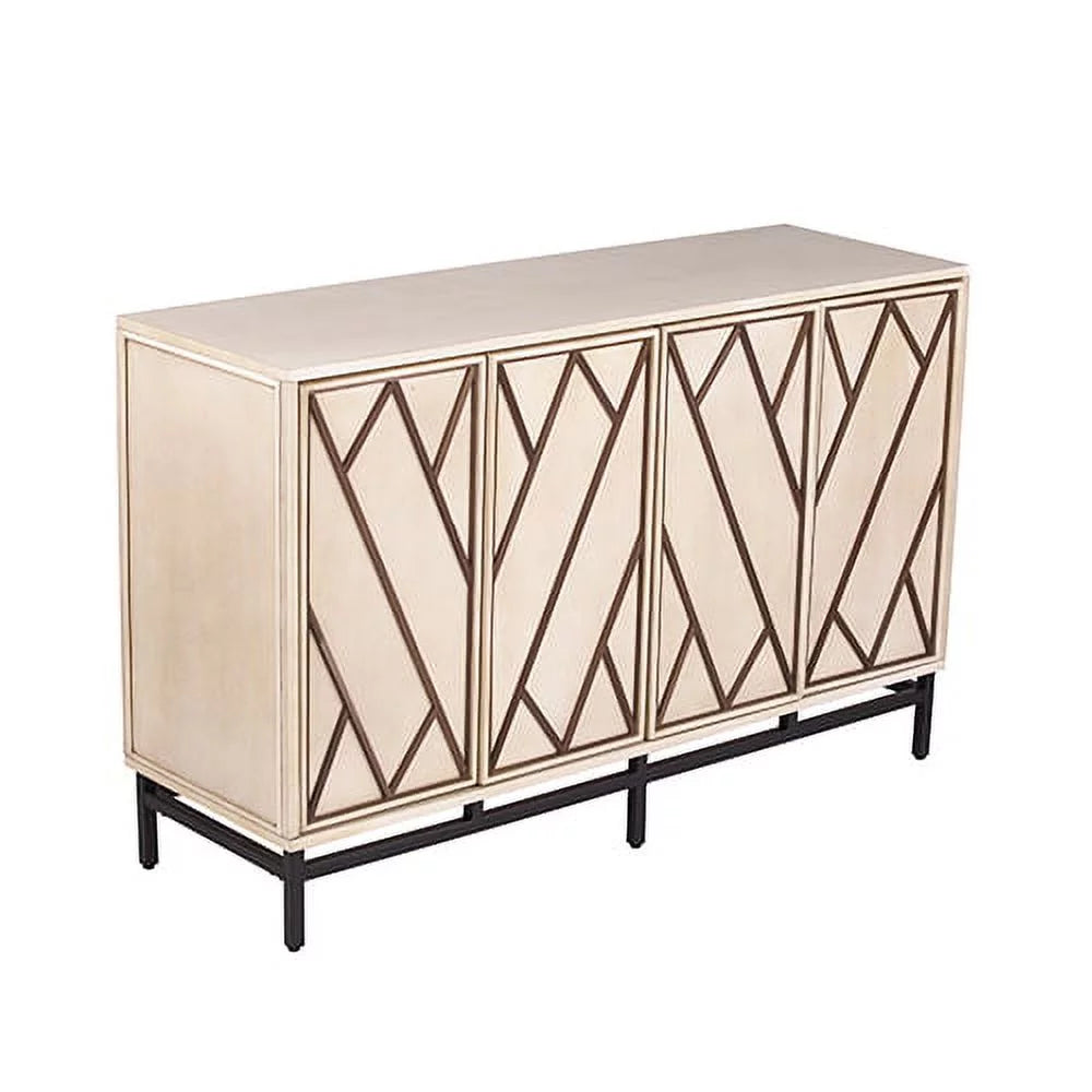 Antique Cream Black Buffet K86145