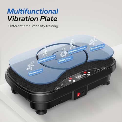 Vibration Plate Exercise Machine with Bluetooth and LED Display Y8547