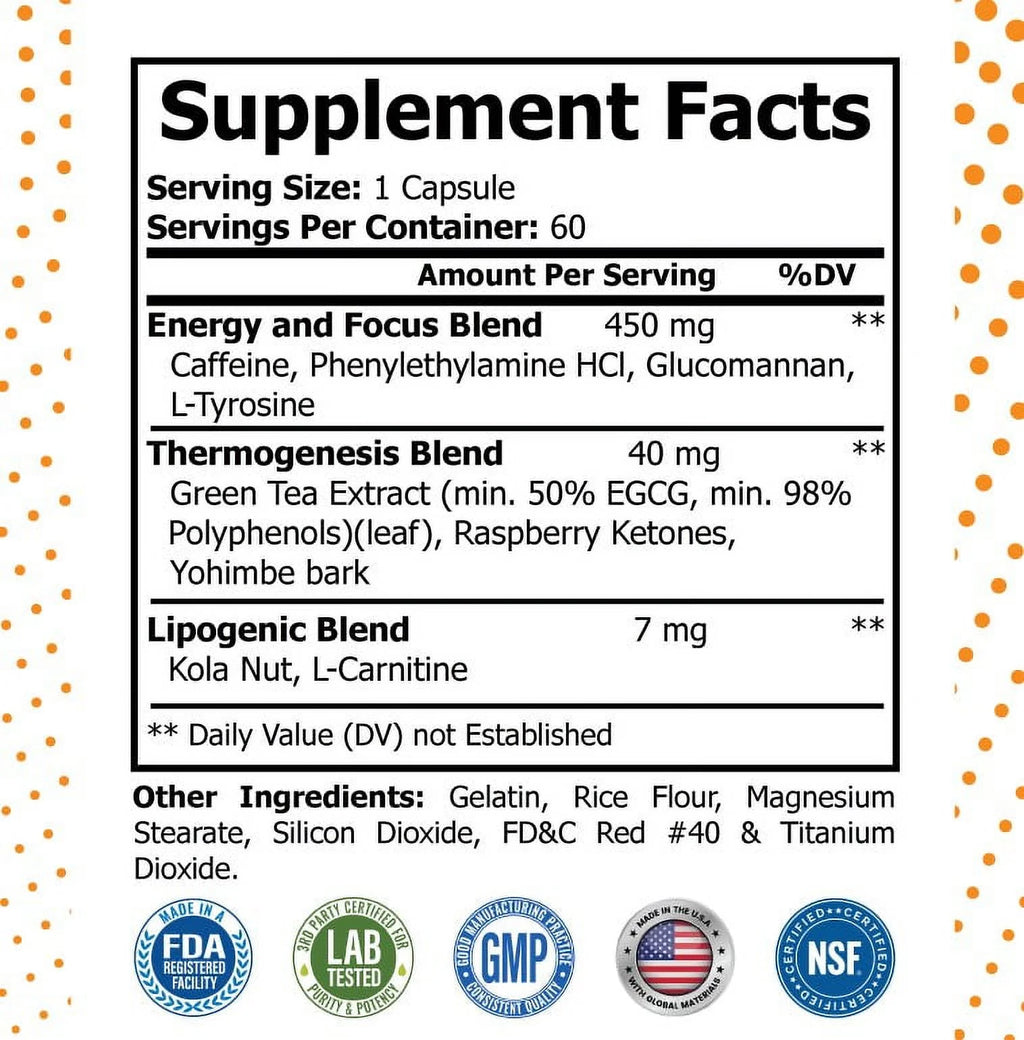 Thermogenic Fat Burner & Weight Loss Supplement V21034