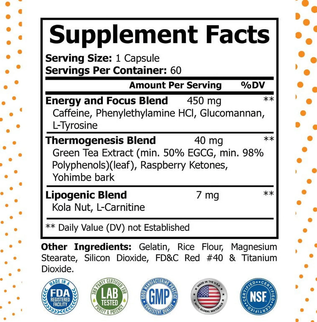 Thermogenic Fat Burner & Weight Loss Supplement V21034
