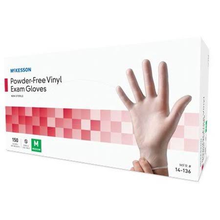 Powder Free Vinyl Exam Gloves Large 150/Pack T826