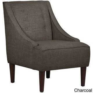 Grey Linen Fabric Mid-Century Modern Chair R5457