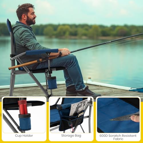 Folding Camping Chair with Cup Holder and Carry Bag J7850