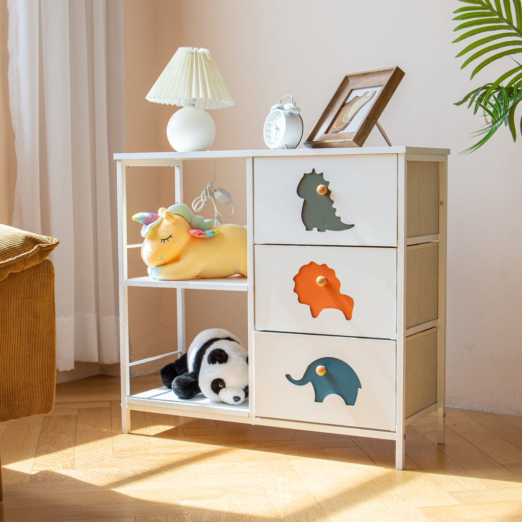 White 5 Drawer Dresser J5199