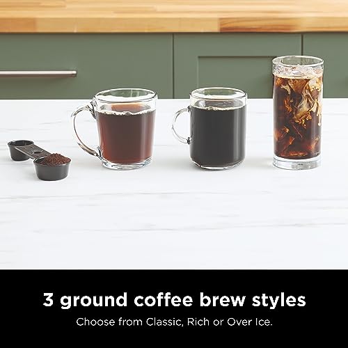 Espresso & Coffee Maker with Built-in Frother, Black E3666