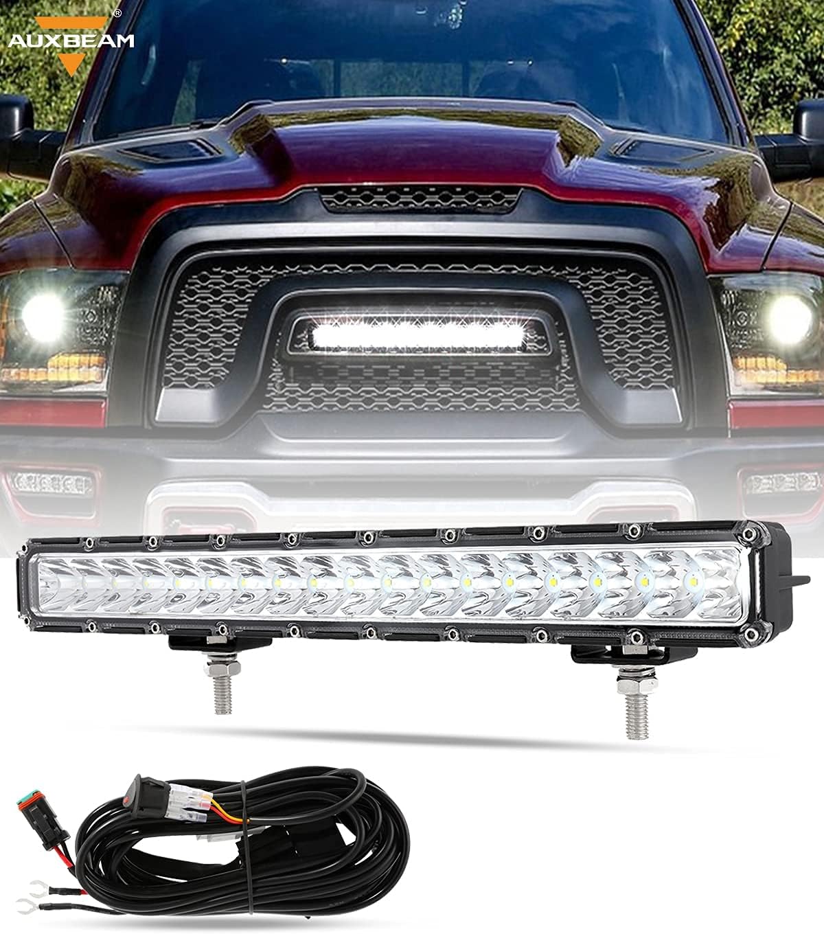 14 Inch 60W Single Row LED Light Bar Pack of 2 E980