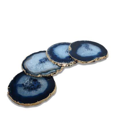 Blue Agate Coaster Set of 4 N40050