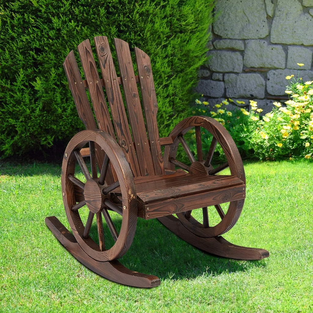 Wood Rocking Chair with Armrest F535