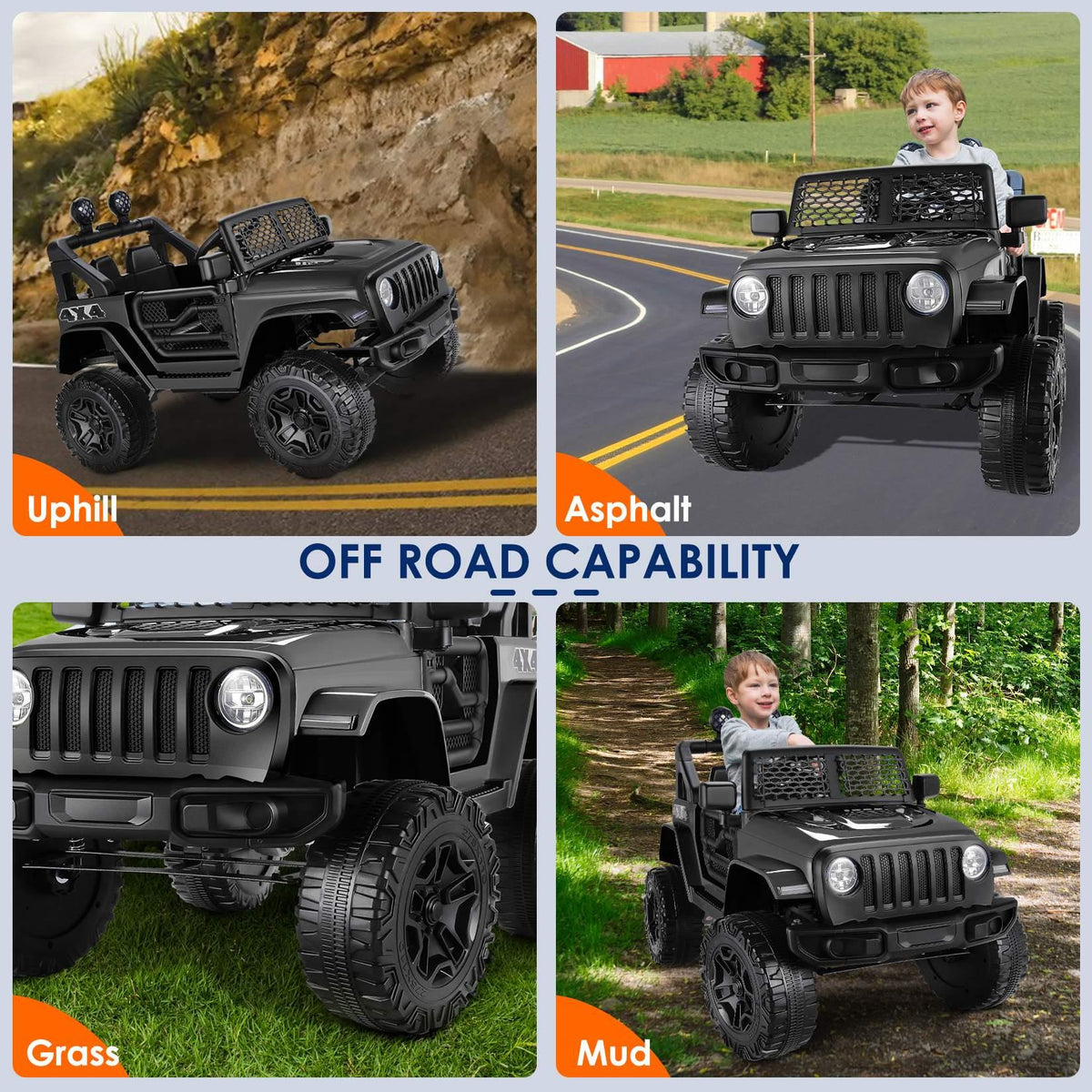 12V Kids Powered Ride on Truck Car with Parent Remote Control W20461