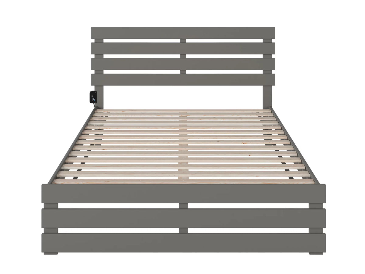 Queen Bed with Footboard and USB Charger U90230